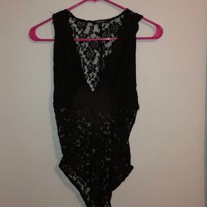 Black Lace Bodysuit